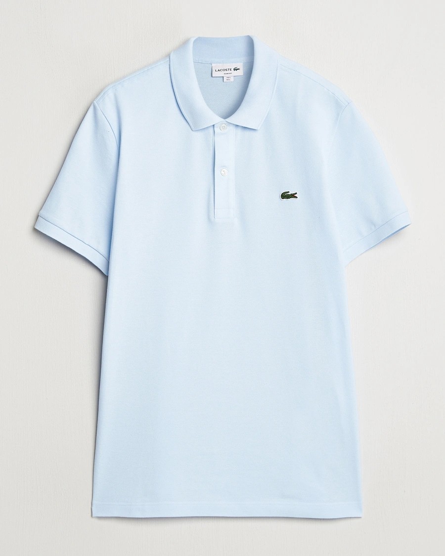 L.12.12 Erkek Slim Fit Mavi Polo Yaka T-Shirt