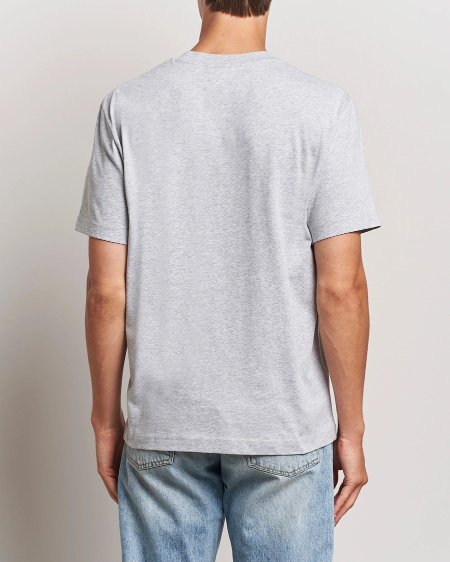 Erkek Standart Fit Basic Bisiklet Yaka Gri T-Shirt