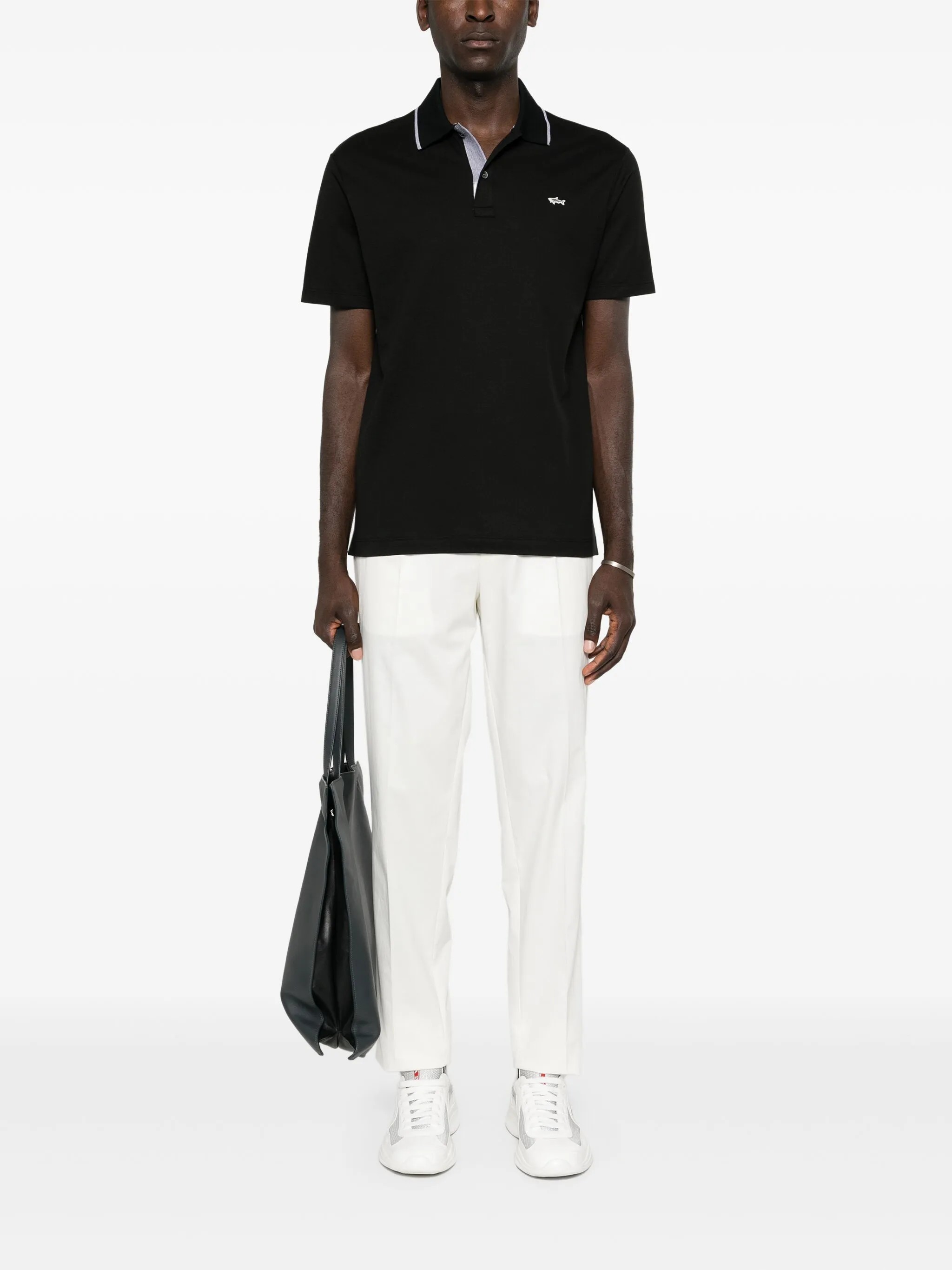 Erkek Polo Yaka T-Shirt Siyah