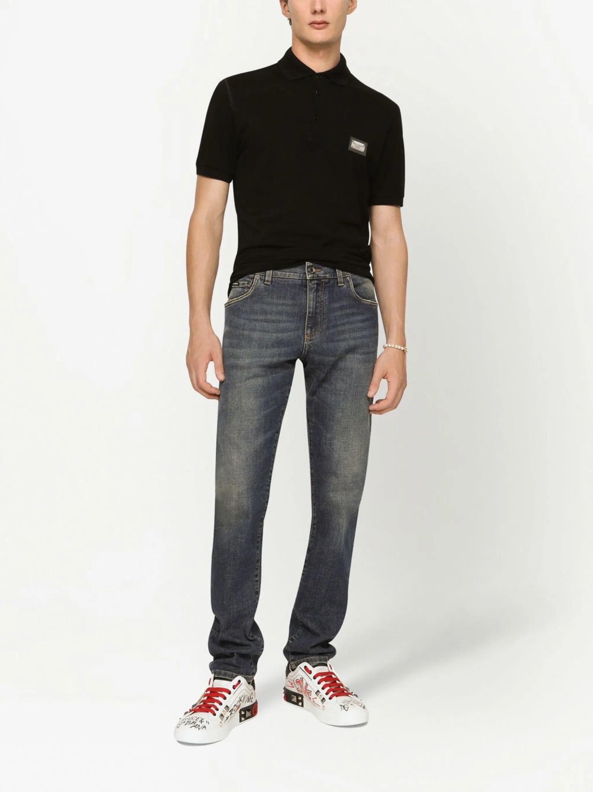 Erkek Polo Yaka T-Shirt Siyah