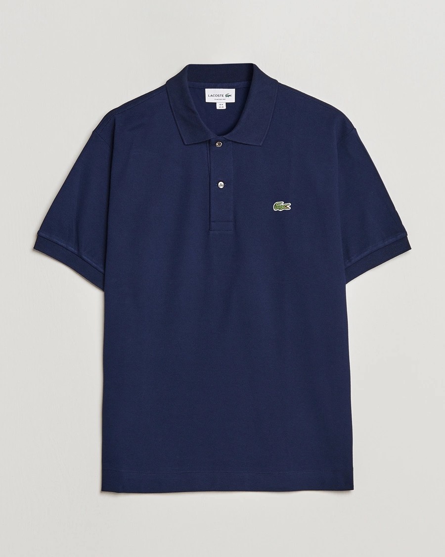 L.12.12 Erkek Klasik Fit Lacivert Polo Yaka T-Shirt