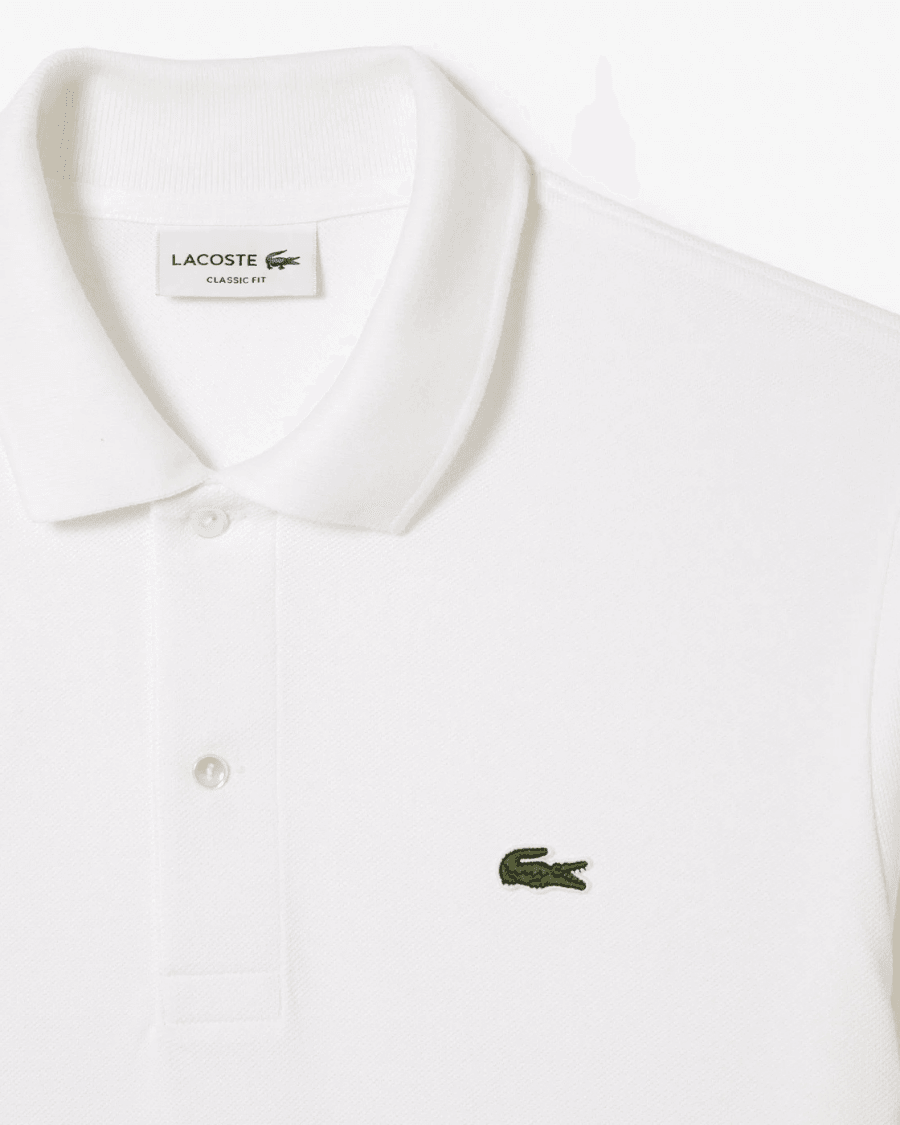 Polo Yaka Erkek Klasik Fit Beyaz T-Shirt