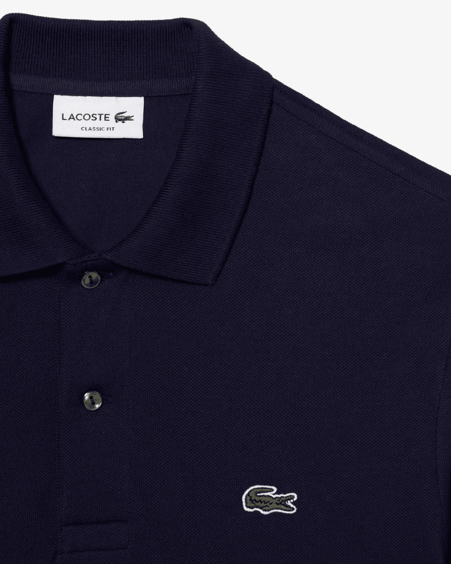 Polo Yaka Erkek Klasik Fit Uzun Kollu Lacivert Sweatshirt