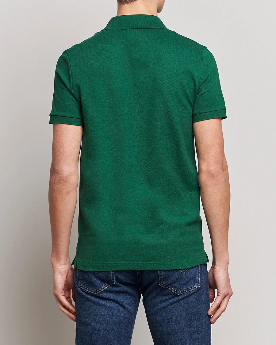 L.12.12 Erkek Slim Fit Yeşil Polo Yaka T-Shirt