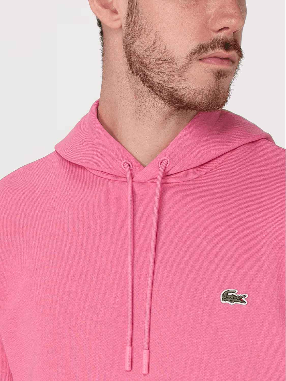 Erkek Classic Fit Kapüşonlu Pembe Sweatshirt