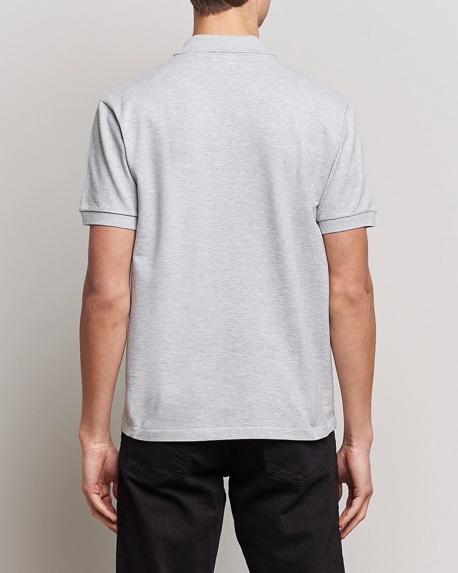 L.12.12 Erkek Klasik Fit Gri Polo Yaka T-Shirt