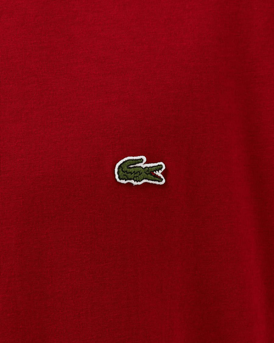 Erkek Klasik Fit Bisiklet Yaka Bordo T-Shirt