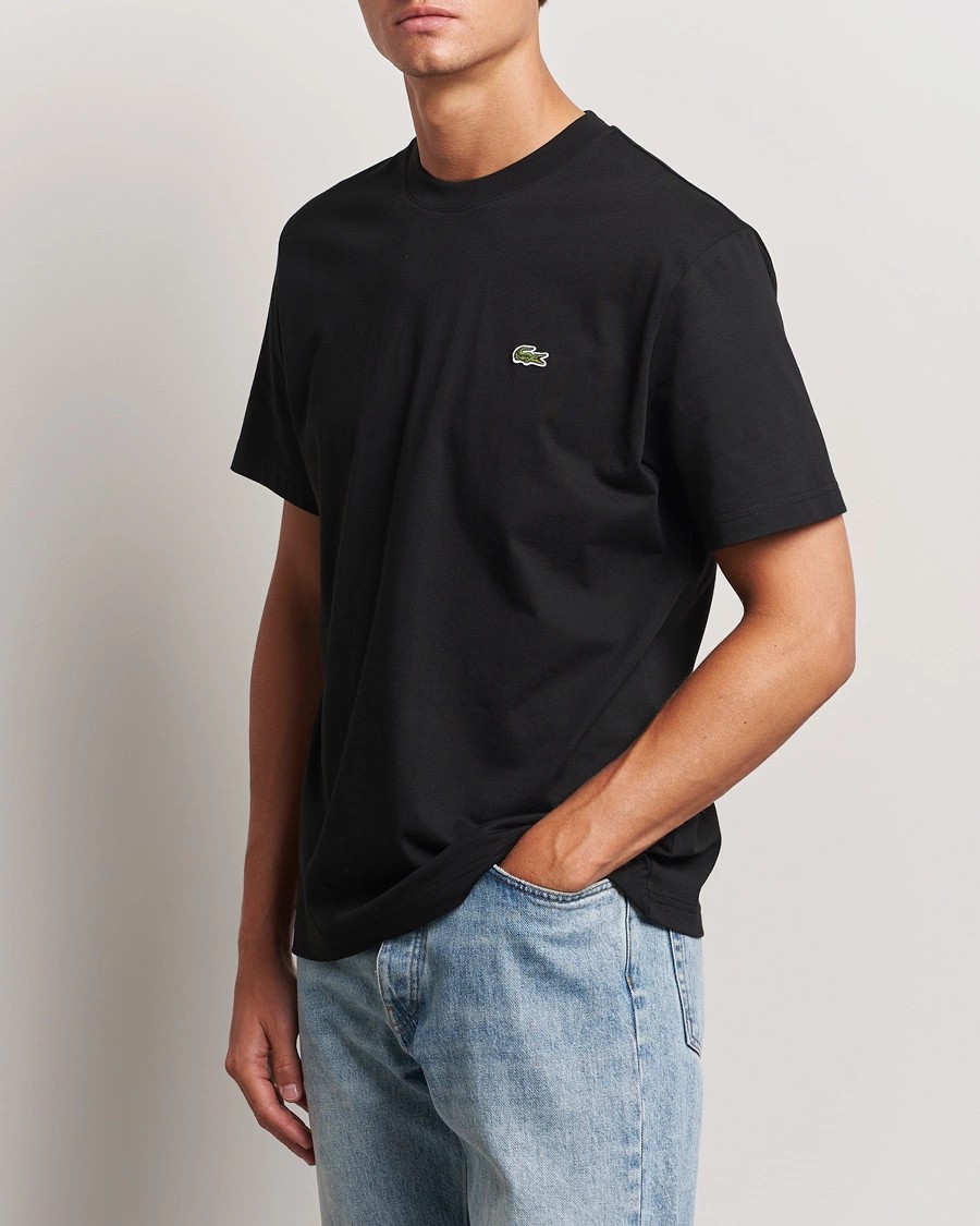 Erkek Standart Fit Basic Bisiklet Yaka Siyah T-Shirt