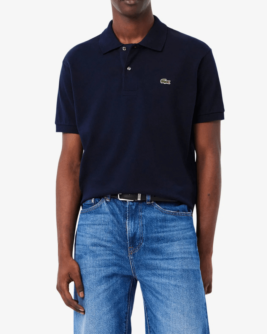 Polo Yaka Erkek Klasik Fit Lacivert T-Shirt