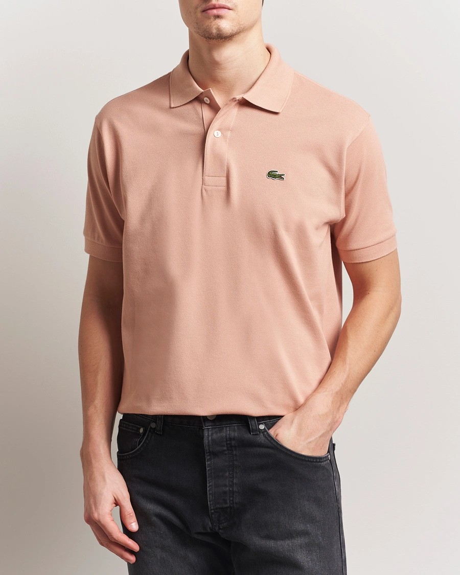 L.12.12 Erkek Klasik Fit Latte Polo Yaka T-Shirt