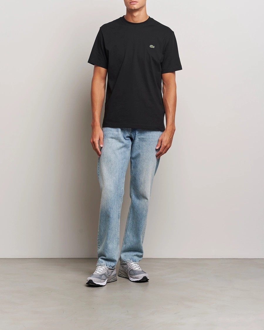 Erkek Standart Fit Basic Bisiklet Yaka Siyah T-Shirt