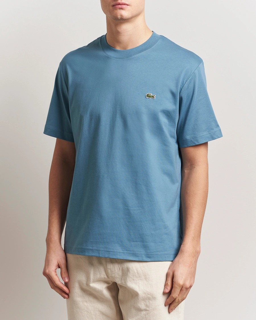 Erkek Standart Fit Basic Mavi T-Shirt
