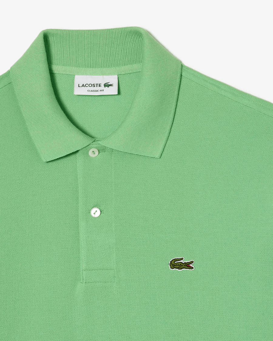 Polo Yaka Erkek Klasik Fit Açık Yeşil T-Shirt