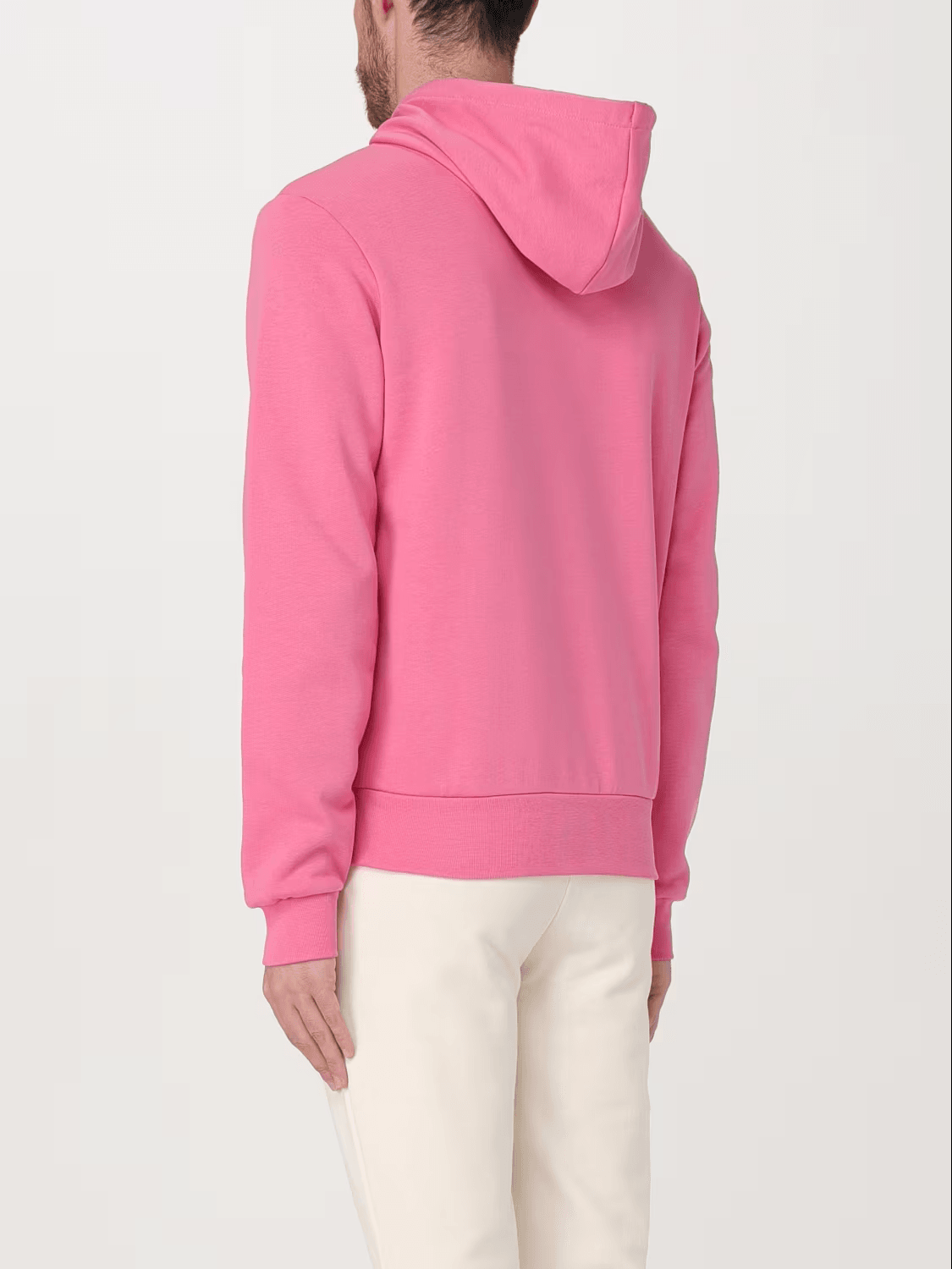 Erkek Classic Fit Kapüşonlu Pembe Sweatshirt