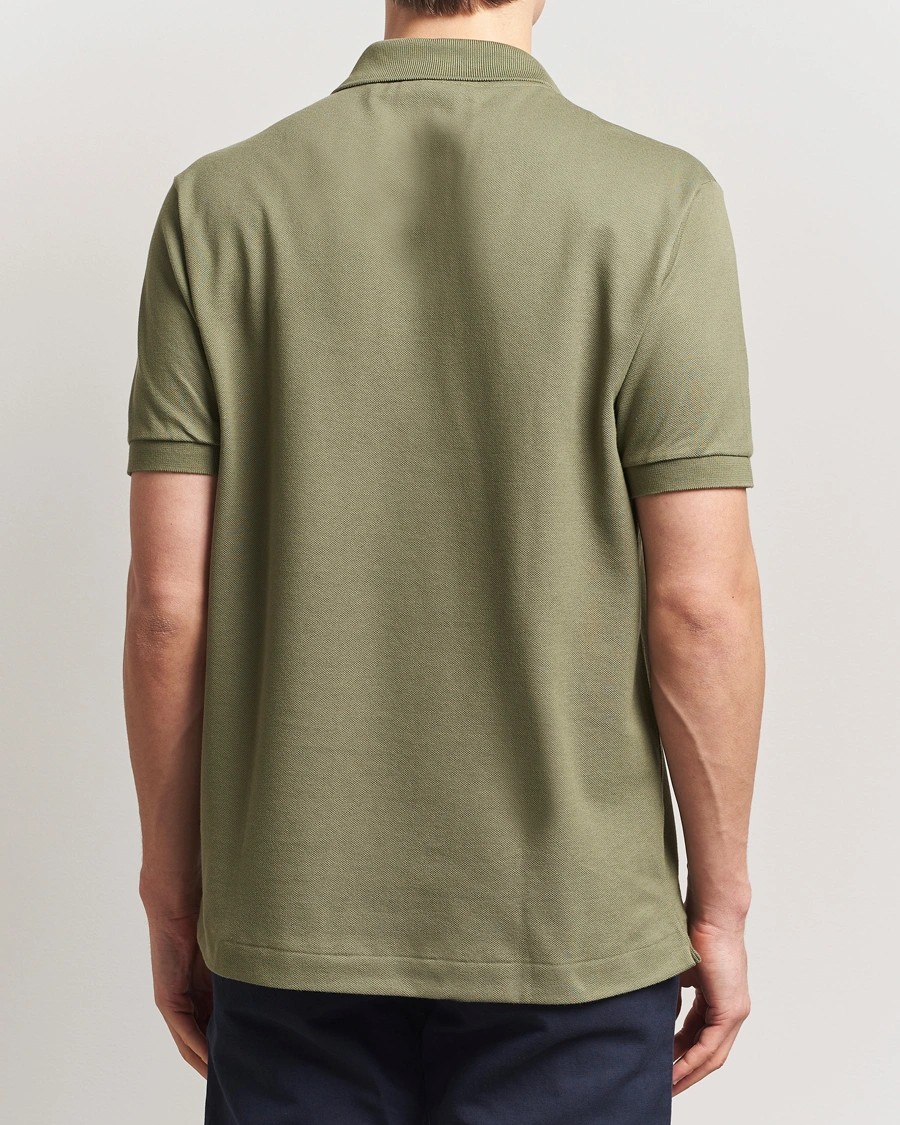 L.12.12 Erkek Klasik Fit Haki Polo Yaka T-Shirt