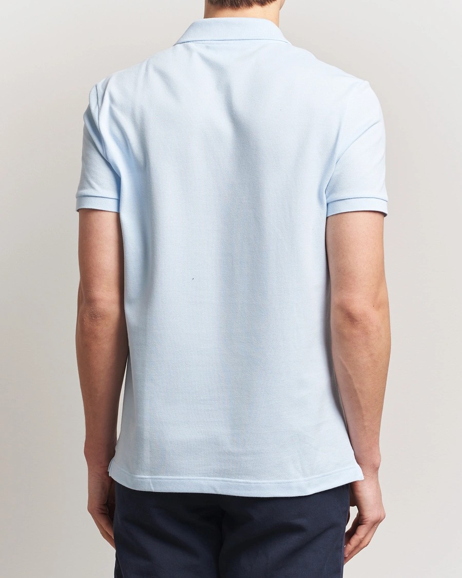 L.12.12 Erkek Slim Fit Mavi Polo Yaka T-Shirt