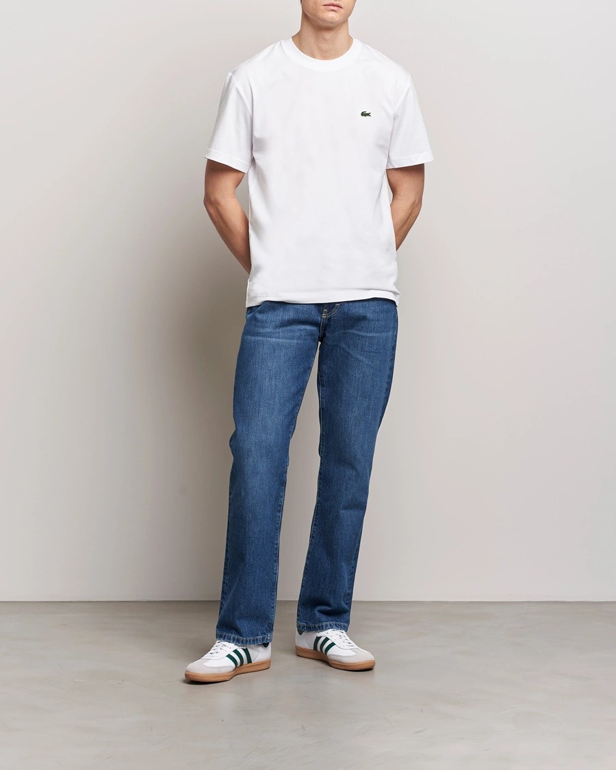Erkek Standart Fit Basic Bisiklet Yaka Beyaz T-Shirt