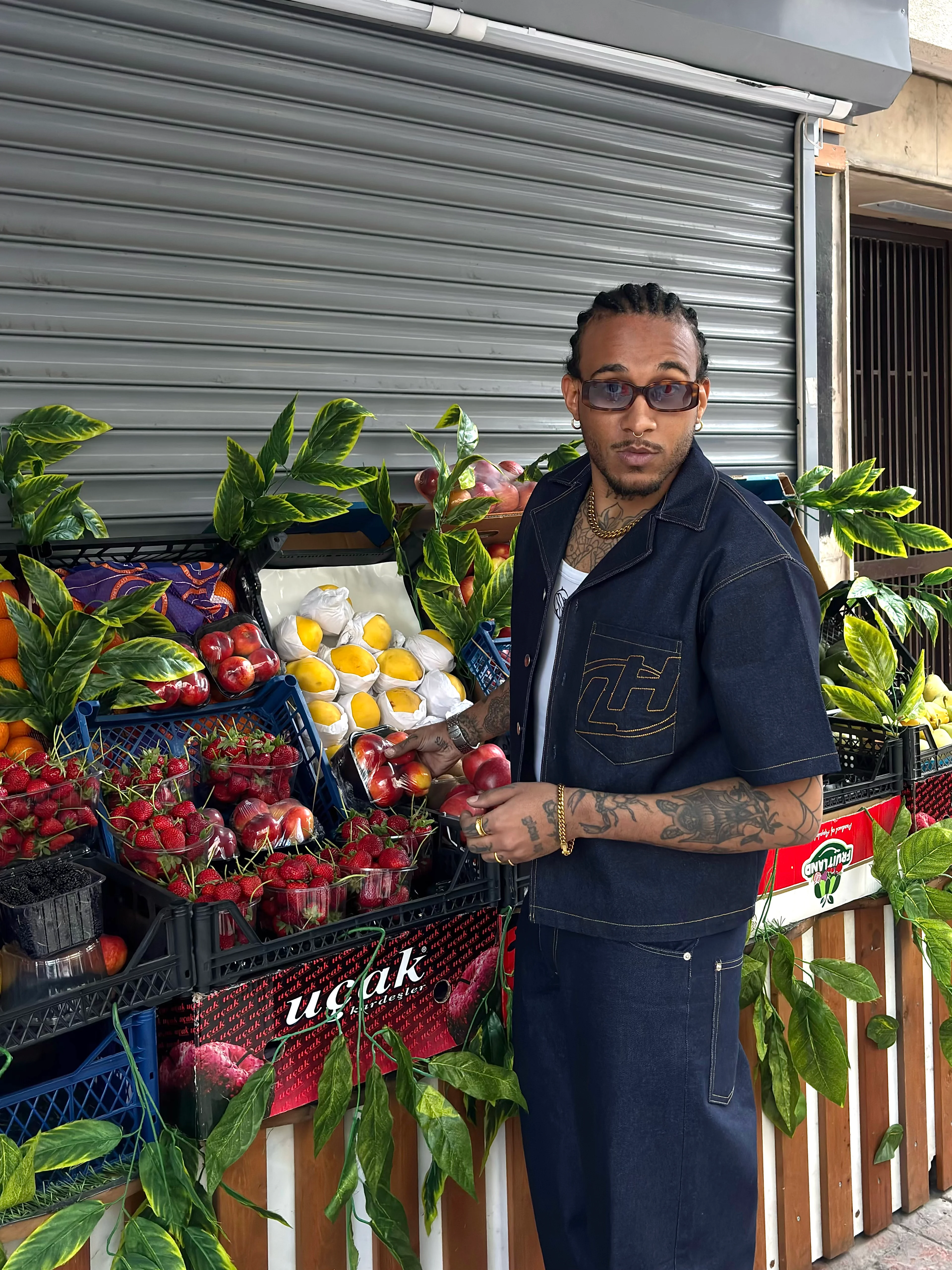 LOCKHIGH RAW DENIM SHIRT - INDIGO