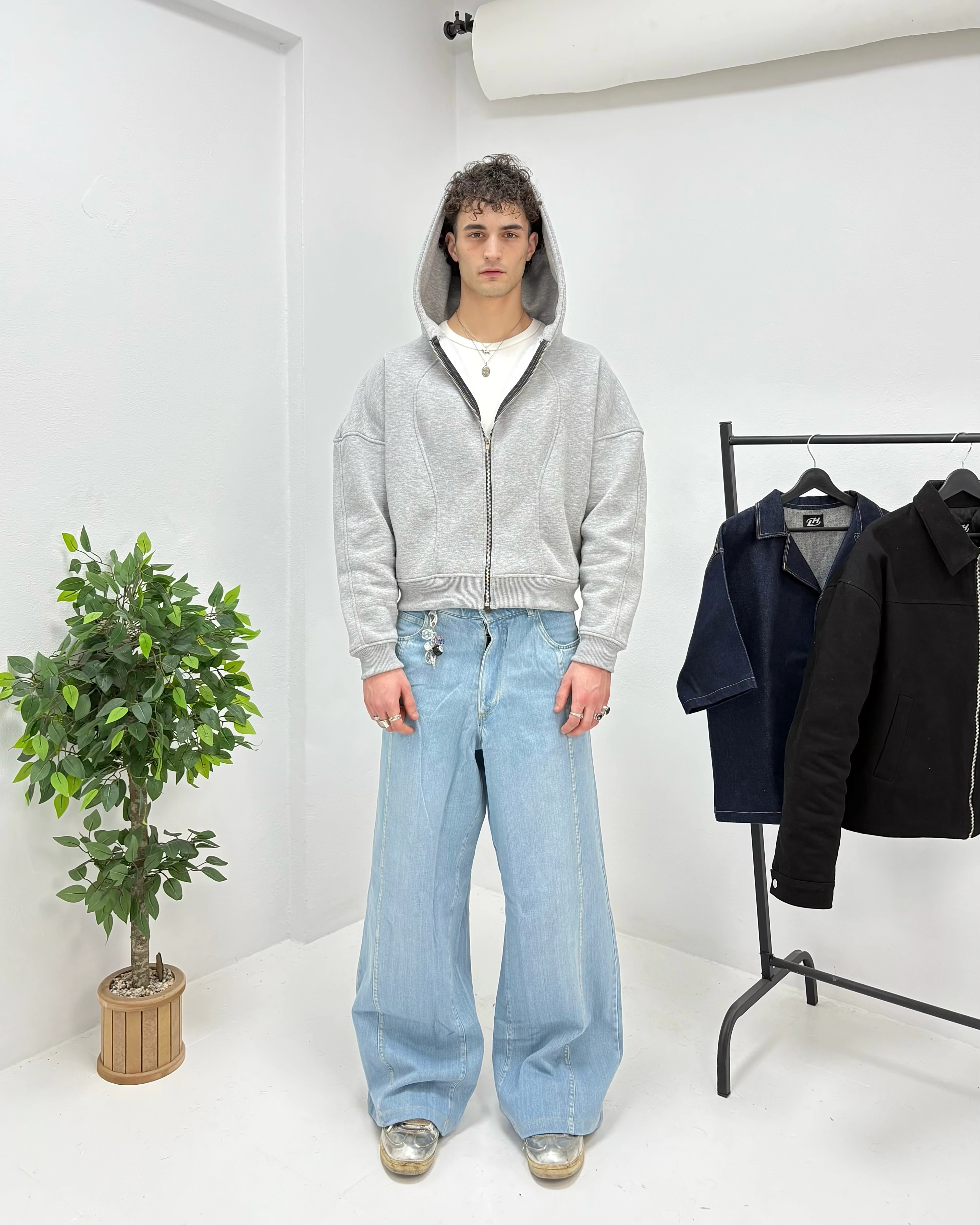 LOCKHIGH DETAILED LIGHT BLUE PANTS