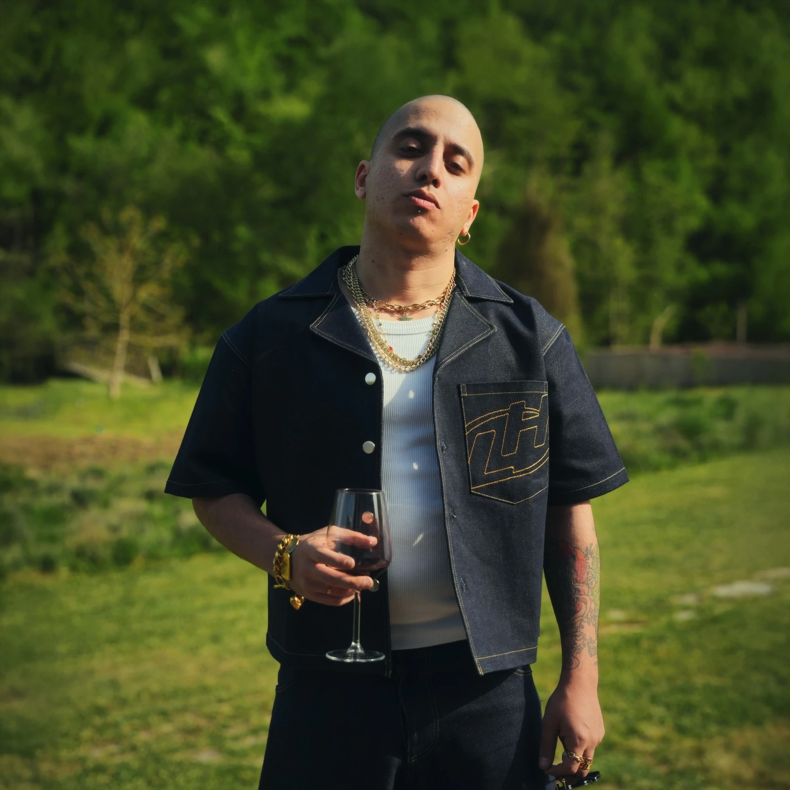 LOCKHIGH RAW DENIM SHIRT - INDIGO