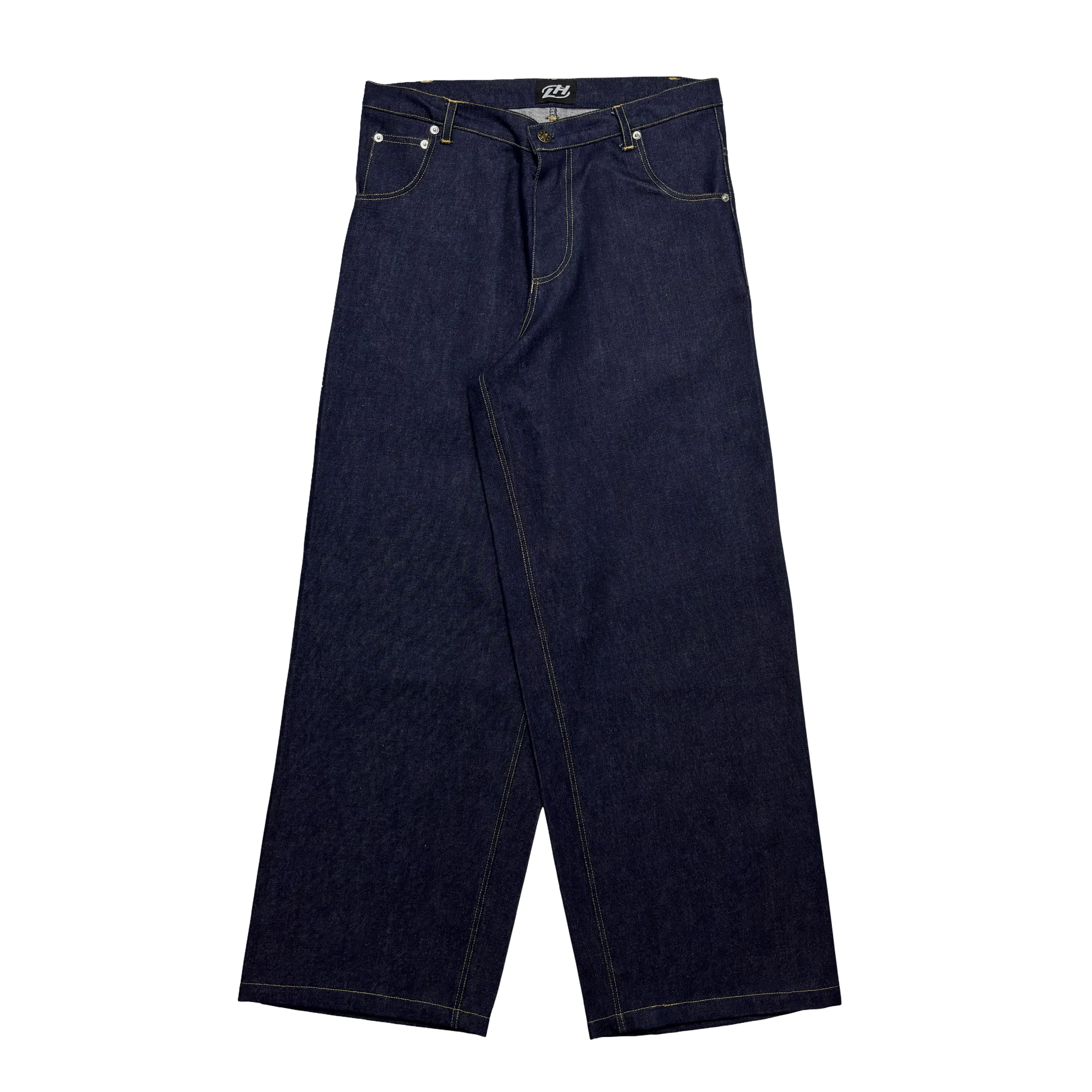 LOCKHIGH RAW DENIM JEANS - INDIGO