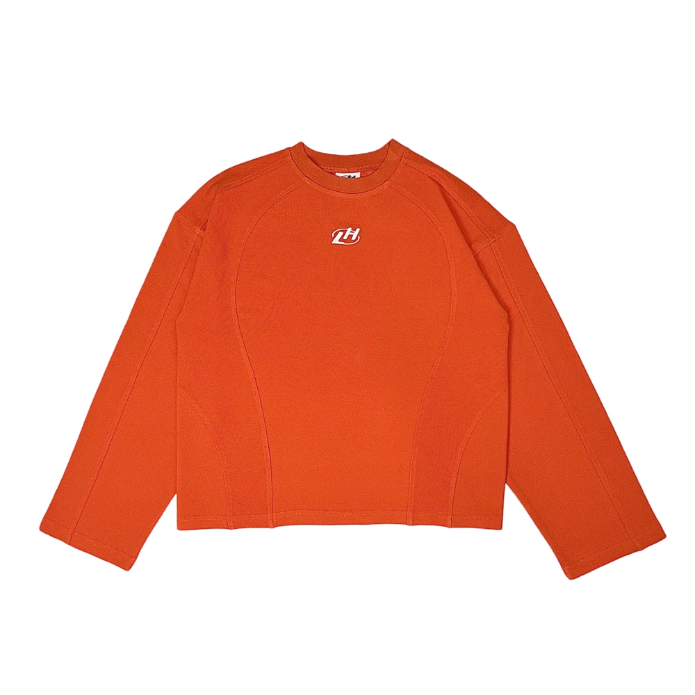 LOCKHIGH BASIC 003 BOXY FIT LONGSLEEVE - ORANGE