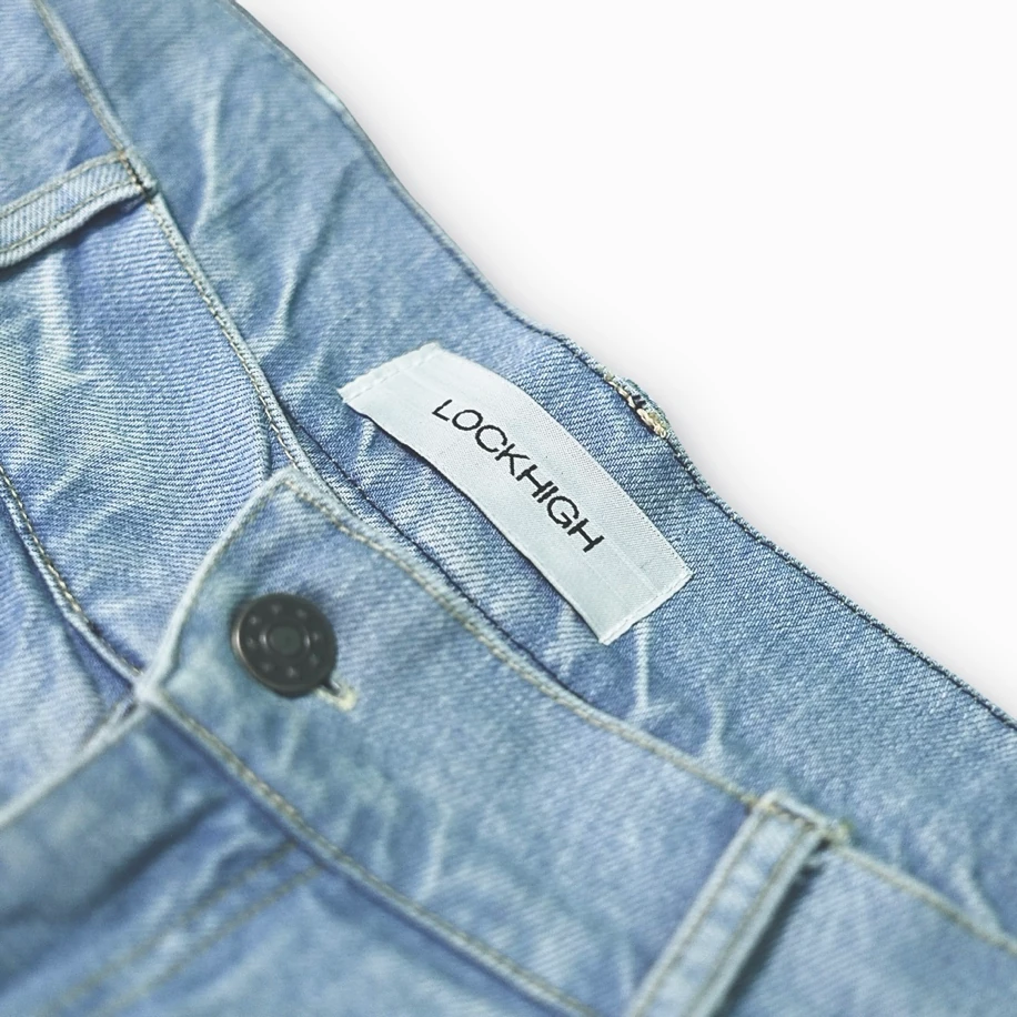 LOCKHIGH DETAILED LIGHT BLUE PANTS