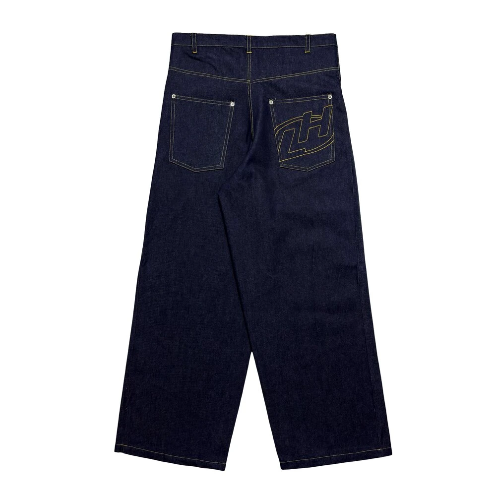 LOCKHIGH RAW DENIM JEANS - INDIGO