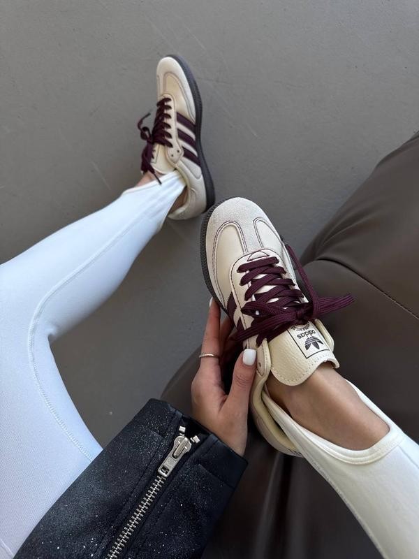 Adidas Samba Bej-Bordo