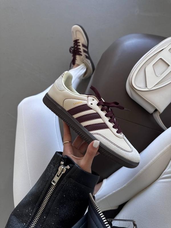 Adidas Samba Bej-Bordo