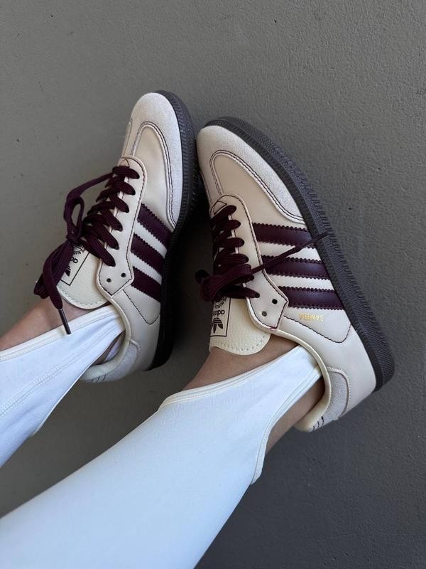 Adidas Samba Bej-Bordo