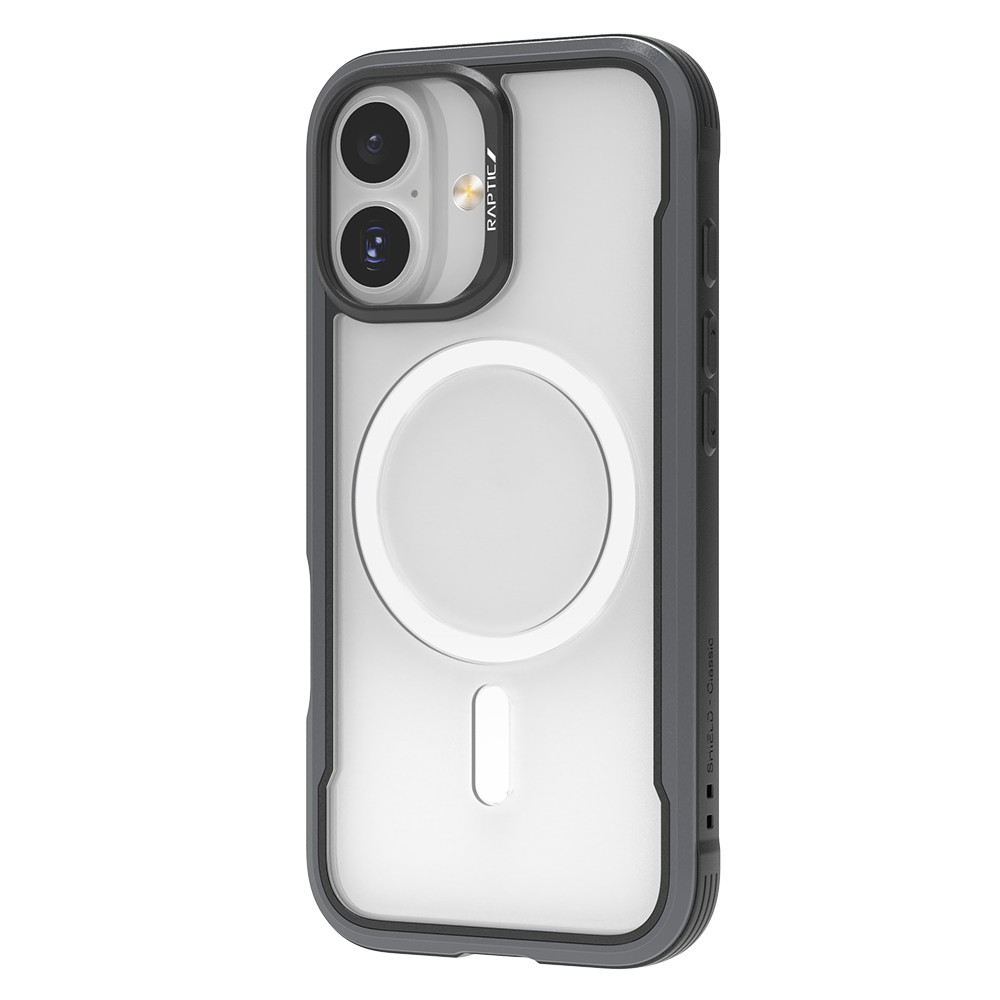 Apple iPhone 17 Kılıf M-safe Şarj Özellikli Airbagli Raptic Shield Serisi Şeffaf Arka Yüzey Kapak