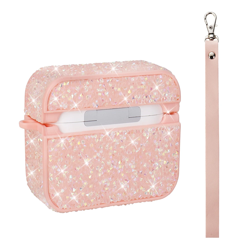 Apple Airpods 3. Nesil Zore Airbag 45 Bilek Askı Aparatlı Simli Şeffaf Kılıf