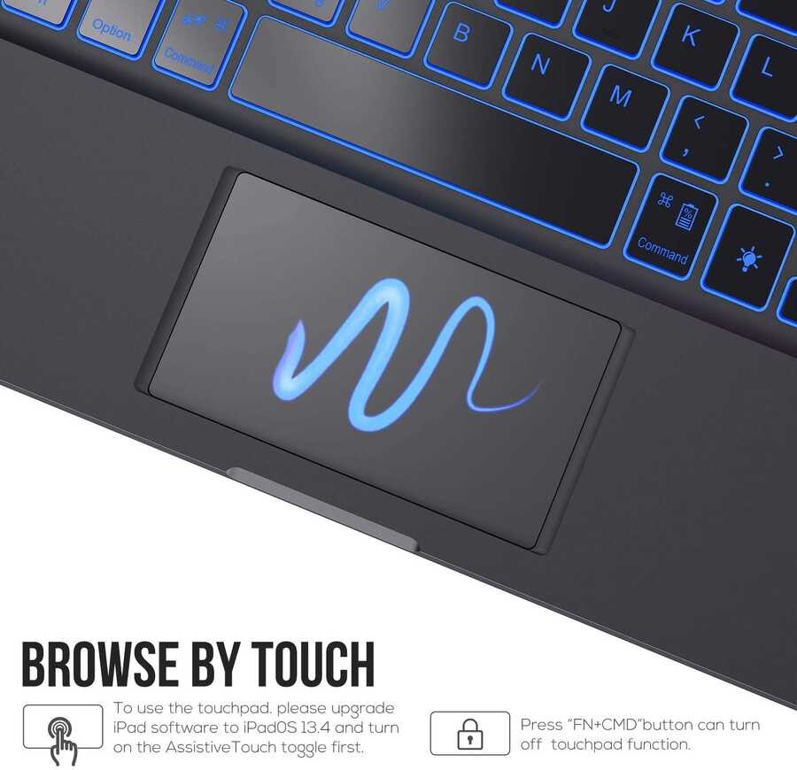 iPad Pro 11 Wiwu Waltz Rotating Keyboard Kablosuz Dönebilen Klavye