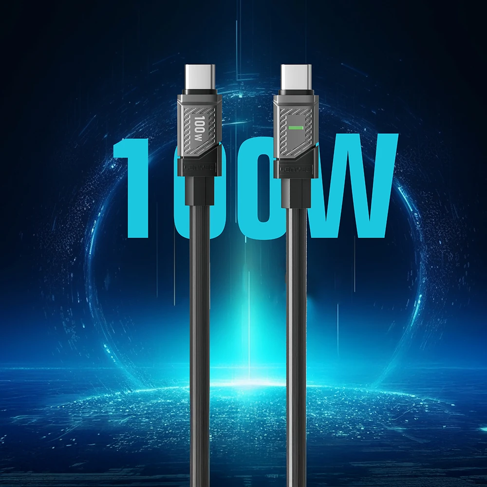 Lenyes LC506 Type-C to Type-C PD 100W Hızlı Şarj Özellikli Data ve Şarj Kablosu 1M
