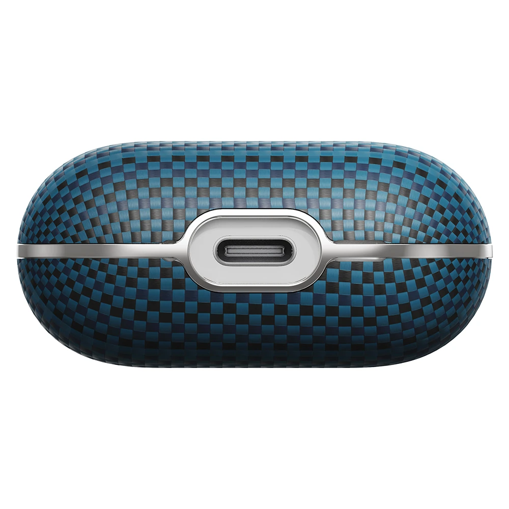 Apple Airpods Pro 2 Kılıf Aramid Fiber Pitaka Tactile Woven Sunset-Moonrise Serisi Sunset Kapak