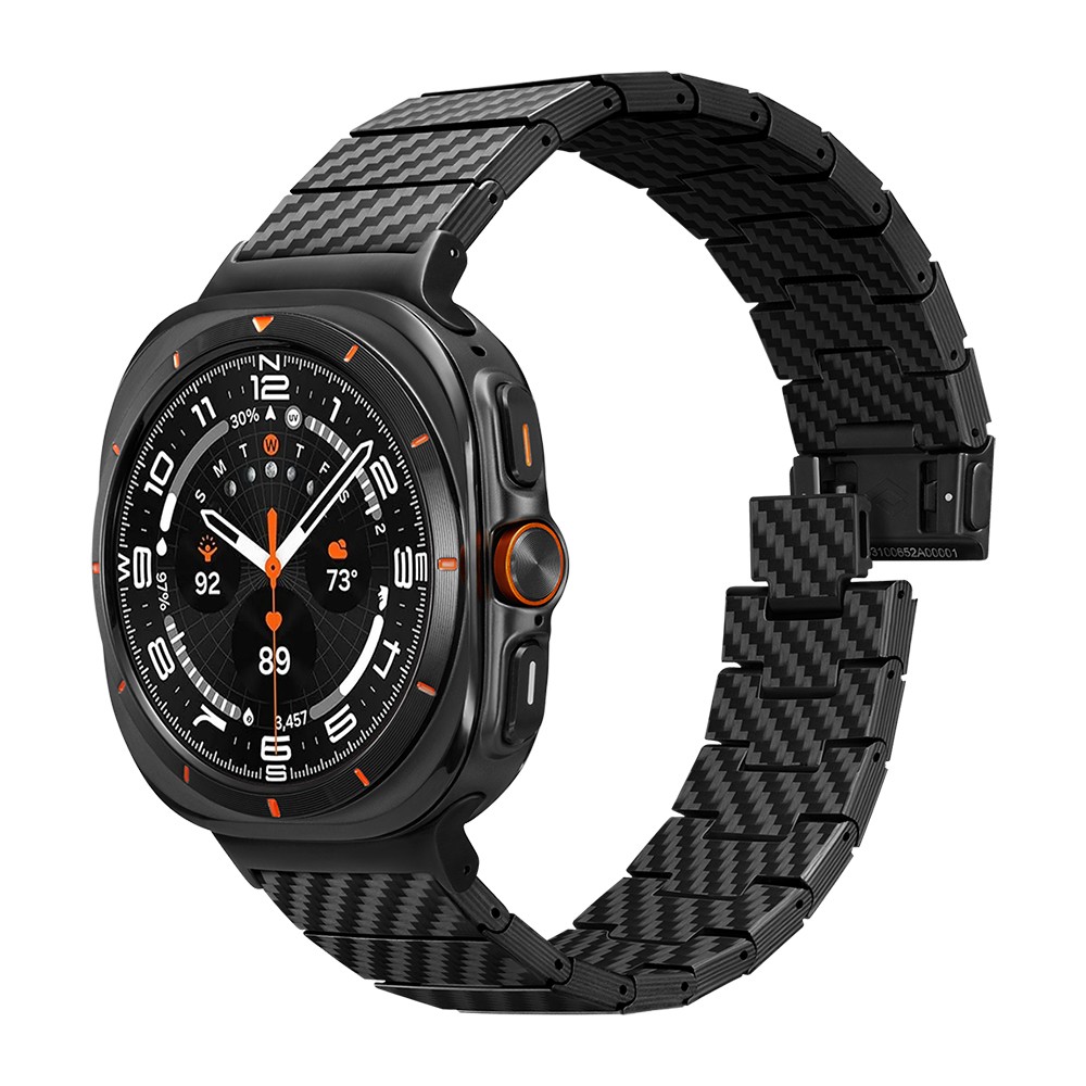 Galaxy Watch Ultra 47mm Karbon Fiber Pitaka Modern Serisi Black-Grey Twill Kordon