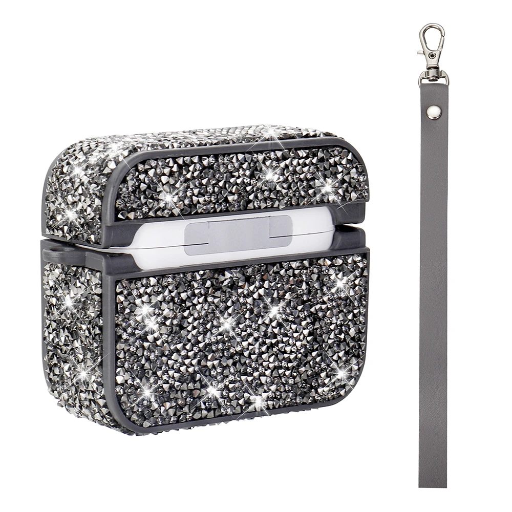 Apple Airpods 3. Nesil Zore Airbag 45 Bilek Askı Aparatlı Simli Şeffaf Kılıf