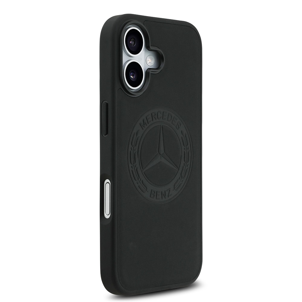 Apple iPhone 17 Kılıf Mercedes Benz Orjinal Lisanslı M-safe Şarj Özellikli Hakiki Deri Nostaljik Yıldız Dizayn Kapak