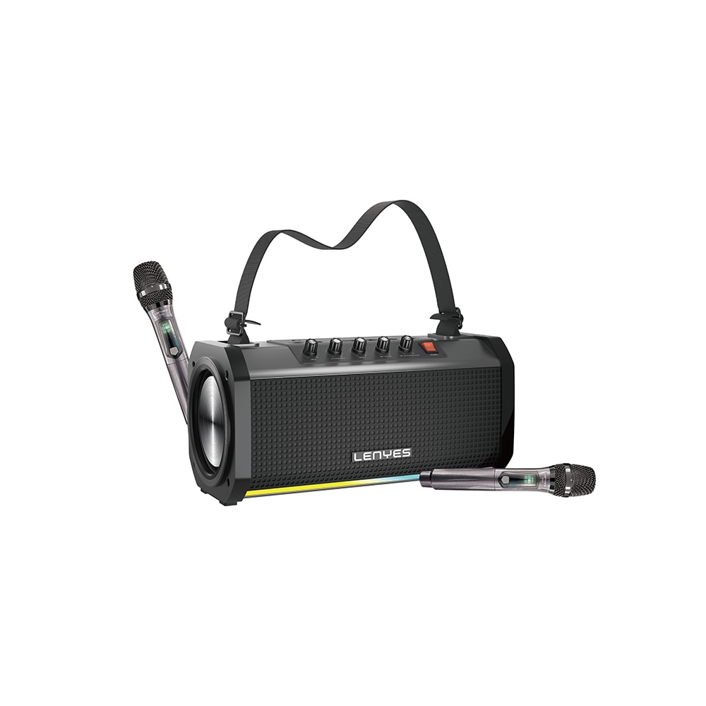 Lenyes S863 RGB Led Işıklı Mikrofonlu TWS Bluetooth Speaker Hoparlör v5.3