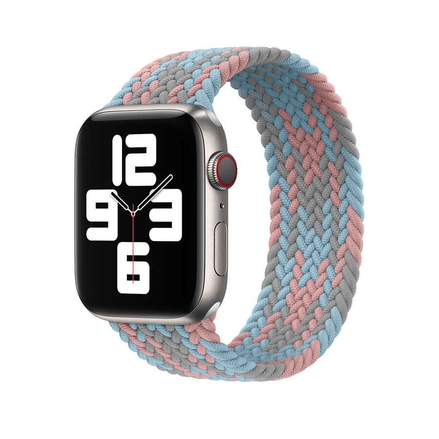 Watch 42mm Wiwu Braided Solo Loop Contrast Color Small Kordon