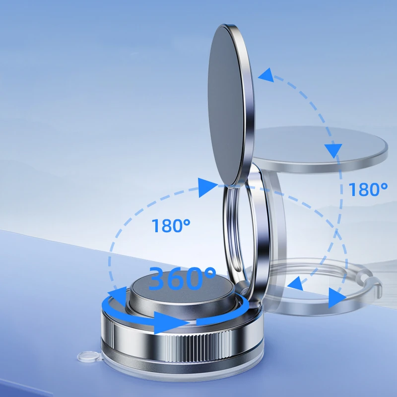 Zore T28 Vakum Özellikli 360 Derece Dönebilen Magnetik Telefon Tutucu