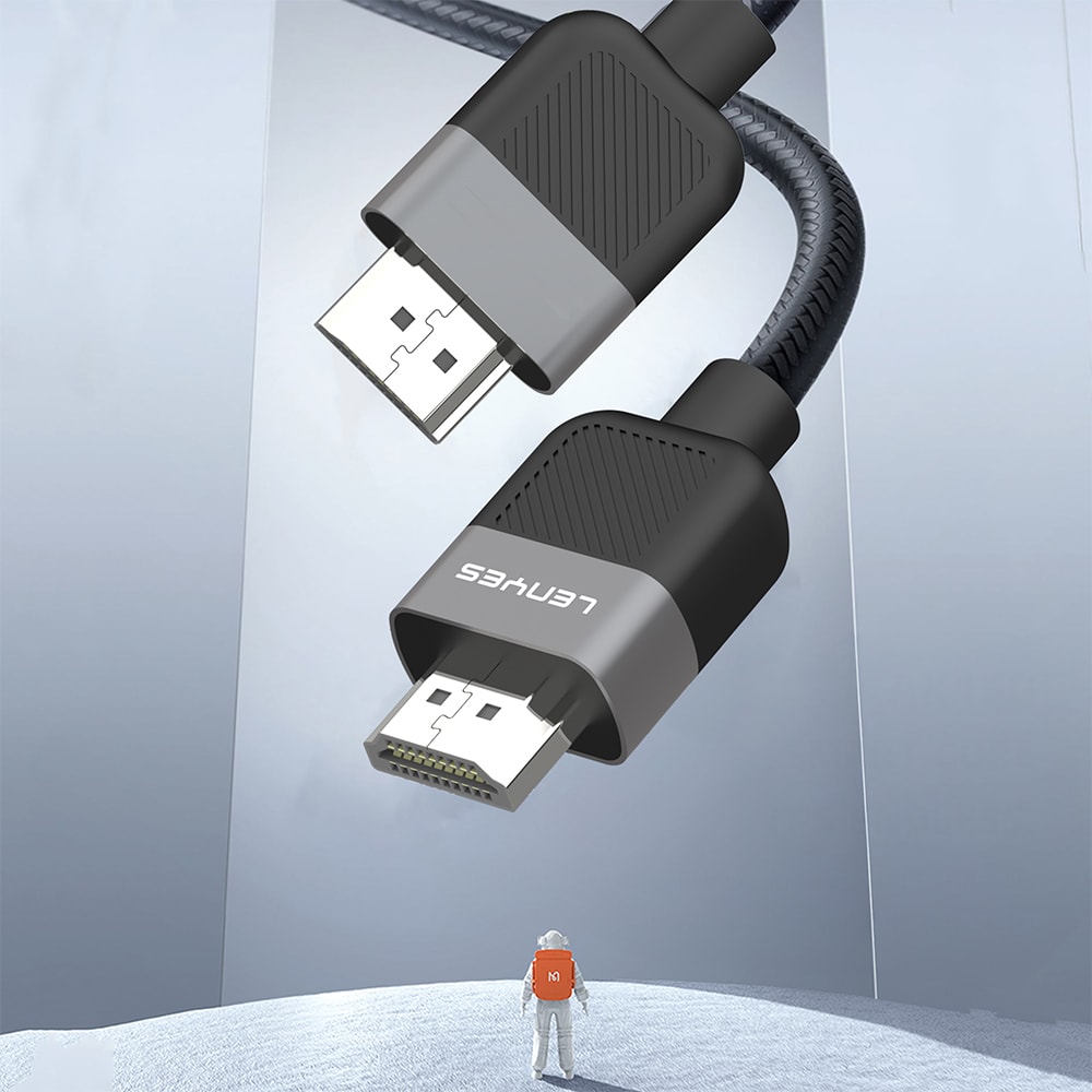 Lenyes AX130 HDTV Görüntü ve Ses Aktarıcı HDMI Kablo Ultra HD 4K 60Hz 1.5M