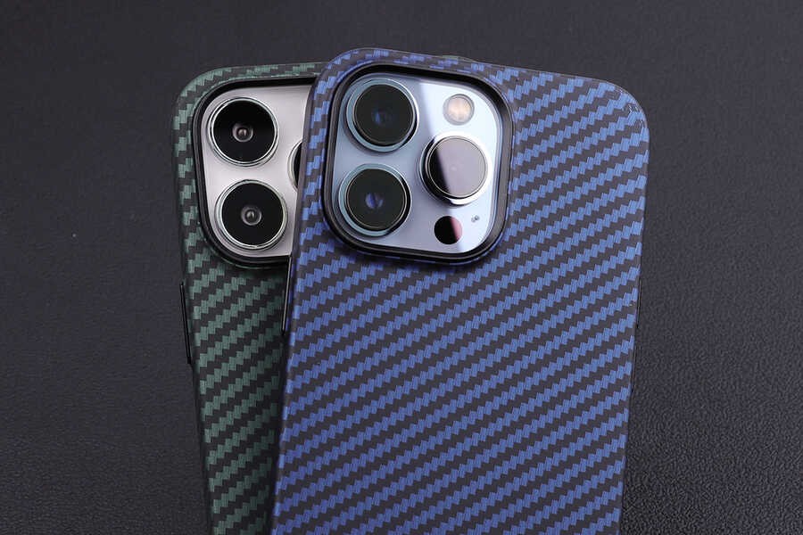 Apple iPhone 13 Pro Kılıf Karbon Fiber Tasarımlı Zore Karbono Kapak