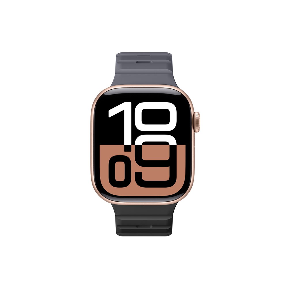 Apple Watch 10 46mm Amazingthing SilqLock Silikon Kordon Strap Kayış