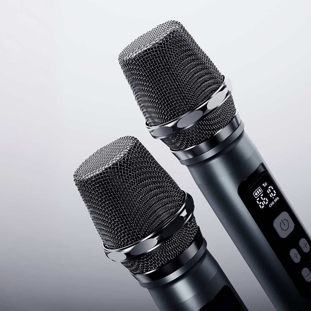 Lenyes Titan 2 Serisi RGB Işıklı Çİft Mikrofonlu Taşınabilir TWS Bluetooth Speaker Hoparlör v5.3 5000mAh