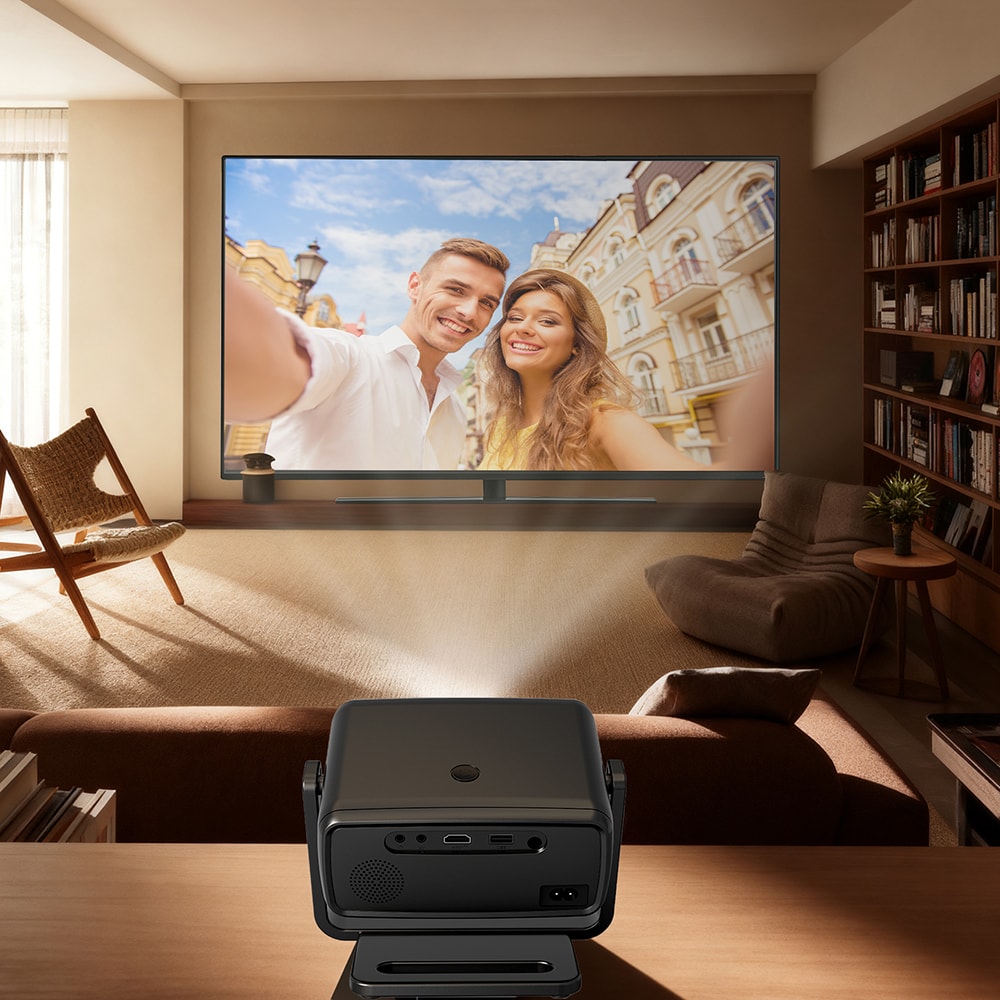 Lenyes LPR03 2.69 inç LCD 200 ANSI Lümen PTZ Projektör Yansıtma Cihazı