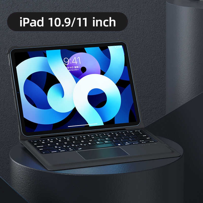 iPad Air 10.9 2020 (4.Nesil) Benks Multifunctional Kablosuz Klavyeli Kılıf