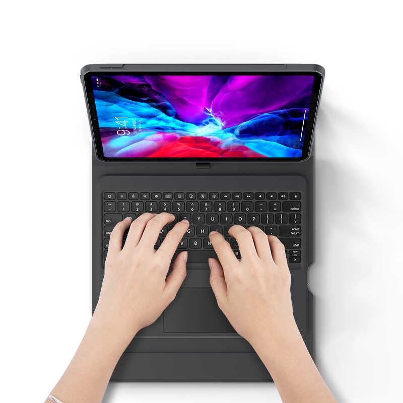 iPad Pro 12.9 2018 (3.Nesil) Benks Multifunctional Kablosuz Klavyeli Kılıf