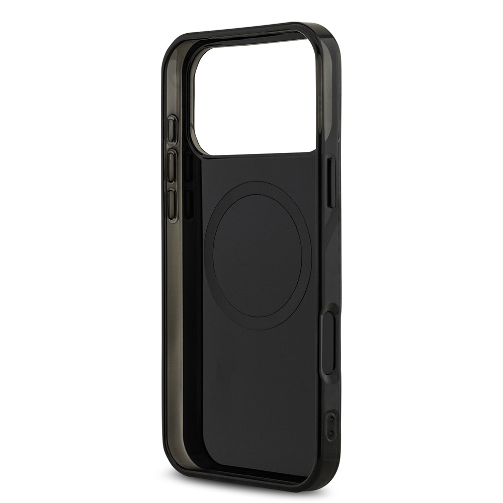 Apple iPhone 17 Pro Max Kılıf AMG Orjinal Lisanslı M-safe Şarj Özellikli Çift Katmanlı Kırmızı Çapraz Çizgili Kapak